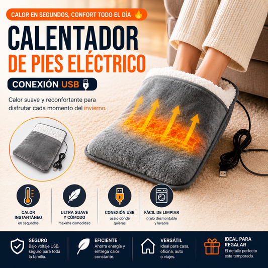 Calentador de pies USB