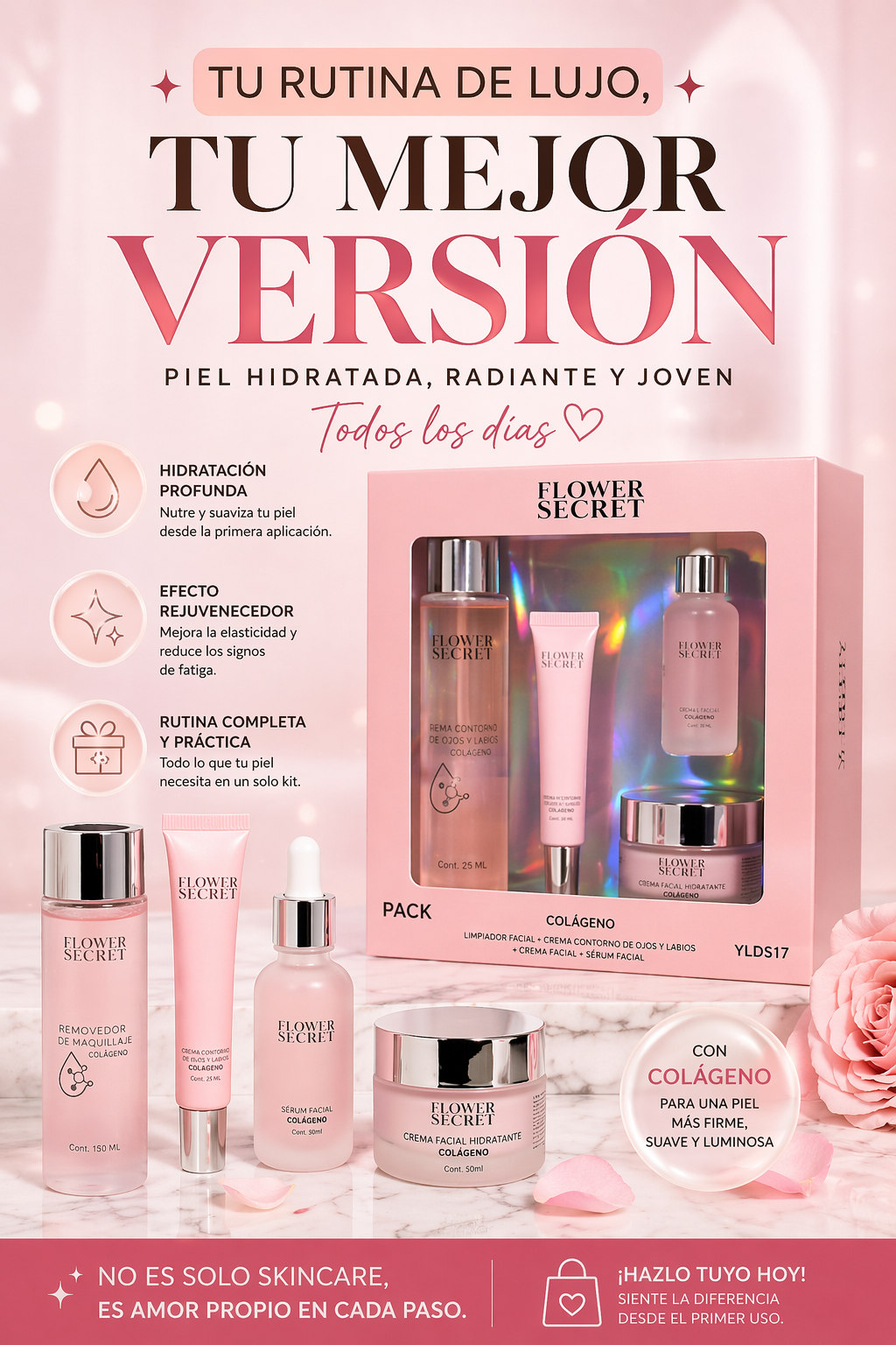 SET CON COLÁGENO 4 PCS