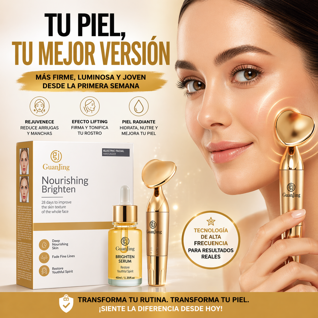Kit Serum+Masajeador Portátil