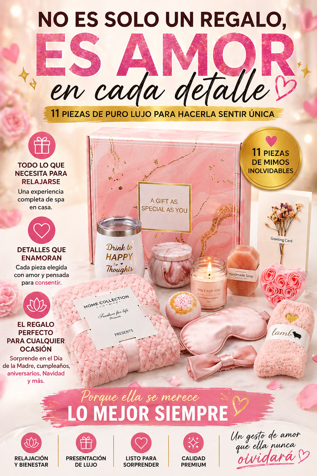 Kit Spa Cuidado Personal Regalo Mujer