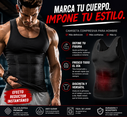 Camiseta comprimida para hombre