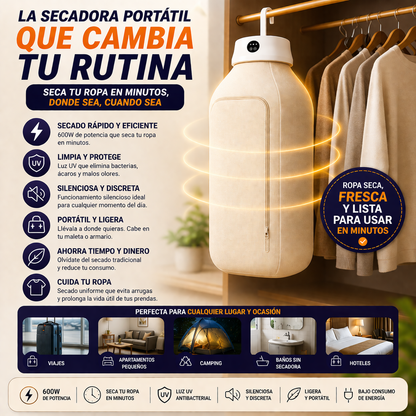 Secadora Ropa Portátil