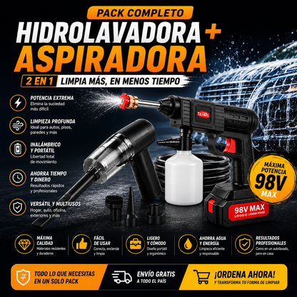 Pack Hidrolavadora+Aspiradora